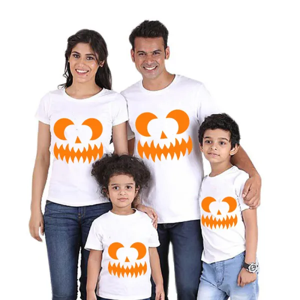 Halloween Matching Family Tops Exclusive Design Sawtooth Ghostface White T-shirts