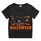 Halloween Kids Boy&Girl Tops Exclusive Design Four Cats T-shirts