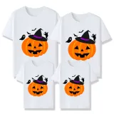Halloween Matching Family Tops Exclusive Design Witch's Hat Pumpkin T-shirts