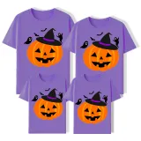 Halloween Matching Family Tops Exclusive Design Witch's Hat Pumpkin T-shirts