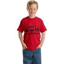 Halloween Kids Boy&Girl Tops Exclusive Design Ghost Faces T-shirts