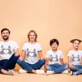 Halloween Matching Family Pajamas Exclusive Design Heart T-shirts