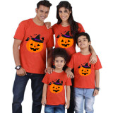 Halloween Matching Family Tops Exclusive Design Witch's Hat Pumpkin T-shirts