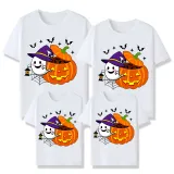 Halloween Matching Family Tops Exclusive Design Ghost With Pumpkin T-shirts