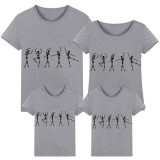 Halloween Matching Family Tops Exclusive Design Five Dancing Skeletons T-shirts
