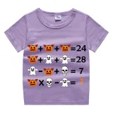 Halloween Kids Boy&Girl Tops Exclusive Design Arithmetics T-shirts