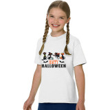 Halloween Kids Boy&Girl Tops Exclusive Design Four Cats T-shirts
