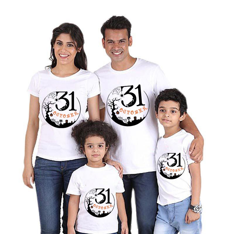 Halloween Matching Family Pajamas Exclusive Design October 31 Dead Tree T-shirts