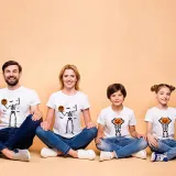 Halloween Matching Family Tops Exclusive Design Skeleton Pumpkin T-shirts