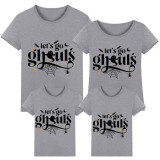 Halloween Matching Family Tops Exclusive Design Let's Go Ghouls T-shirts