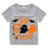 Halloween Kids Boy&Girl Tops Exclusive Design The Boo Crew Ghosts T-shirts