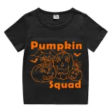 Halloween Kids Boy&Girl Tops Exclusive Design Pumpkin Squad T-shirts