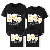 Halloween Matching Family Tops Exclusive Design Boo Squad Skulls T-shirts