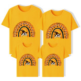 Halloween Matching Family Tops Exclusive Design Semi-circle Skull T-shirts