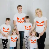 Halloween Matching Family Tops Exclusive Design Pumpkin Sawtooth Ghostface T-shirts