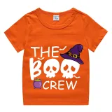 Halloween Kids Boy&Girl Tops Exclusive Design The Boo Crew Skulls T-shirts