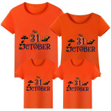 Halloween Matching Family Tops Exclusive Design October 31 Pumpkin T-shirts