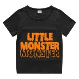 Halloween Kids Boy&Girl Tops Exclusive Design Little Monster T-shirts
