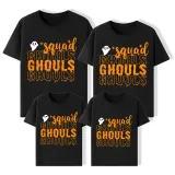 Halloween Matching Family Tops Exclusive Design Squad Ghouls Ghost T-shirts