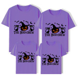 Halloween Matching Family Tops Exclusive Design Two Cats Pumpkin T-shirts