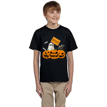 Halloween Kids Boy&Girl Tops Pumpkins Ghost Boo T-shirts