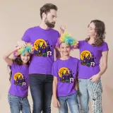 Halloween Matching Family Tops Exclusive Design The Castle And Witch T-shirts