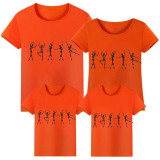 Halloween Matching Family Tops Exclusive Design Five Dancing Skeletons T-shirts