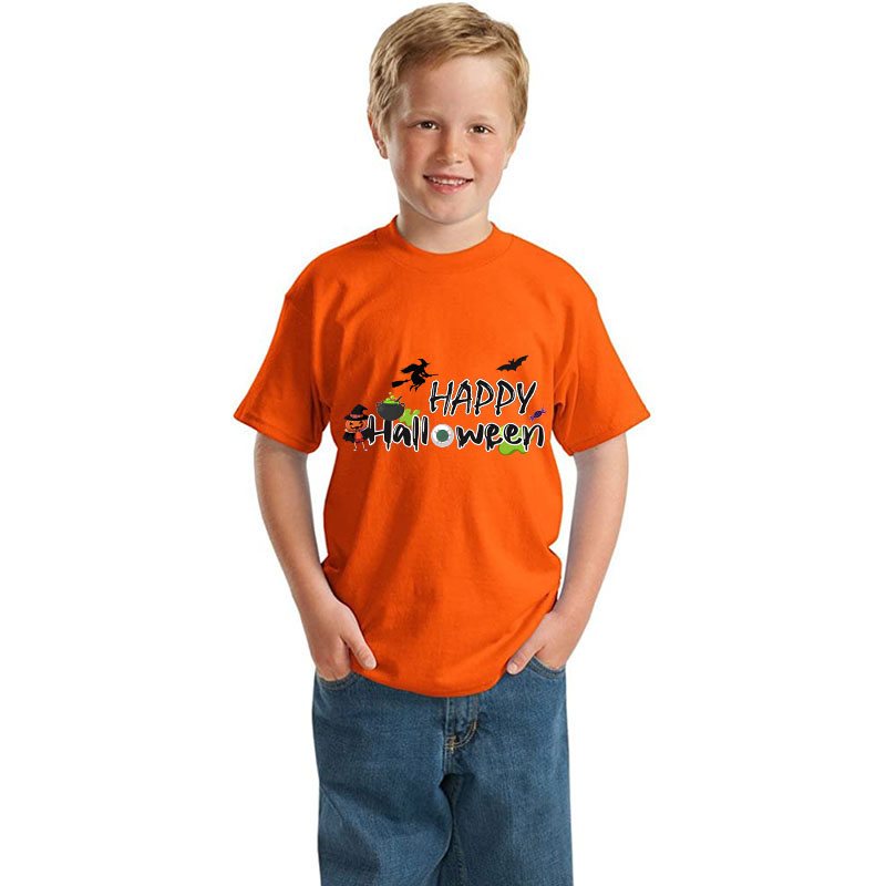 Halloween Kids Boy&Girl Pajamas Exclusive Design Happy Halloween T-shirts
