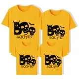 Halloween Matching Family Tops Exclusive Design Boo Squad Skulls T-shirts