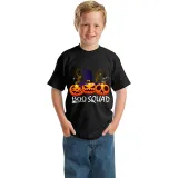 Halloween Kids Boy&Girl Tops Boo Squad Witch Hat Pumpkins T-shirts