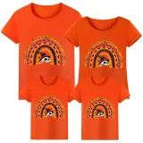 Halloween Matching Family Tops Exclusive Design Semi-circle Skull T-shirts