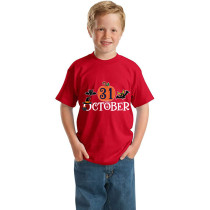 Halloween Kids Boy&Girl Pajamas Exclusive Design October 31 Pumpkin T-shirts