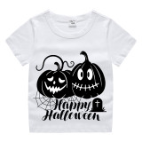 Halloween Kids Boy&Girl Tops Exclusive Design Pumpkins Spider Web T-shirts