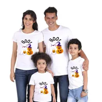 Halloween Matching Family Tops Exclusive Design Ghost With Pumpkins T-shirts