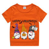 Halloween Kids Boy&Girl Tops Three Gnomies Trick Or Treat T-shirts