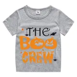 Halloween Kids Boy&Girl Tops Exclusive Design The Boo Crew Pumpkins T-shirts