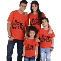 Halloween Matching Family Tops Exclusive Design The Boo Crew Spider Webs T-shirts