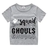 Halloween Kids Boy&Girl Exclusive Design Tops Squad Ghouls T-shirts