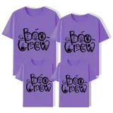 Halloween Matching Family Tops Exclusive Design The Boo Crew Spider Webs T-shirts