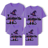 Halloween Matching Family Tops Exclusive Design Witch Hat Boots T-shirts