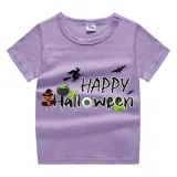 Halloween Kids Boy&Girl Tops Exclusive Design Happy Halloween T-shirts