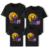 Halloween Matching Family Tops Exclusive Design The Castle And Witch T-shirts