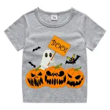Halloween Kids Boy&Girl Tops Pumpkins Ghost Boo T-shirts