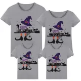 Halloween Matching Family Tops Exclusive Design Witch Hat Boots T-shirts
