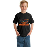 Halloween Kids Boy&Girl Tops Exclusive Design Four Cats T-shirts