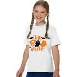 Halloween Kids Boy&Girl Tops Exclusive Design The Boo Crew Ghosts T-shirts