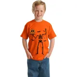 Halloween Kids Boy&Girl Exclusive Design Tops Skeleton Pumpkin T-shirts