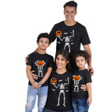 Halloween Matching Family Tops Exclusive Design Skeleton Pumpkin T-shirts