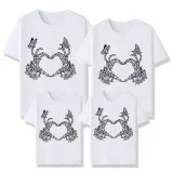 Halloween Matching Family Pajamas Exclusive Design Heart T-shirts
