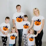 Halloween Matching Family Tops Exclusive Design Witch's Hat Pumpkin T-shirts